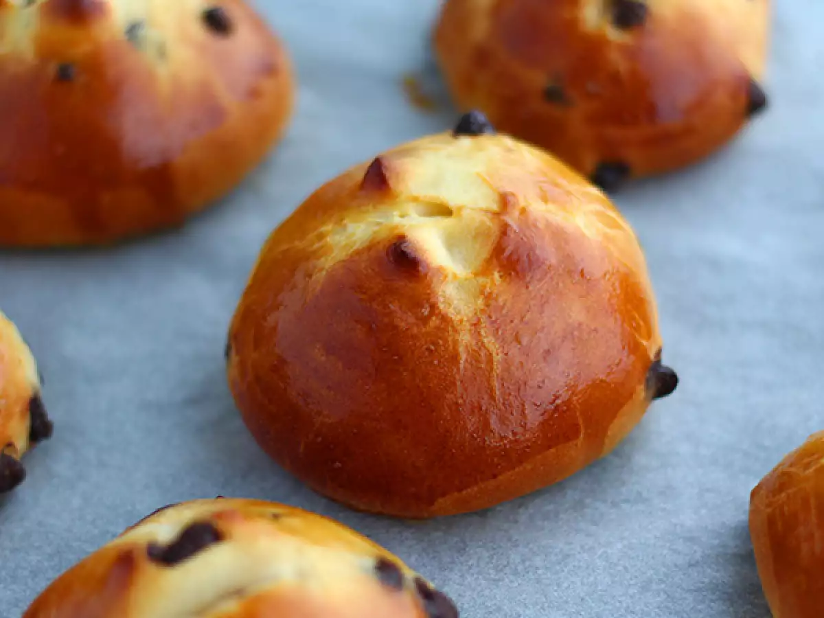Små briochebullar med choklad - foto 2
