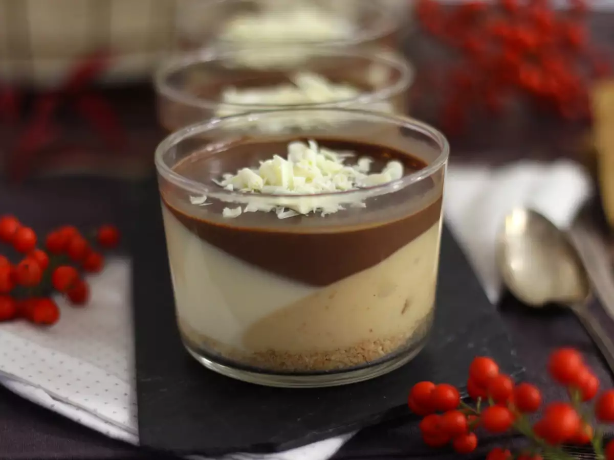 Små glas med choklad och nougat – enkelt recept - foto 2