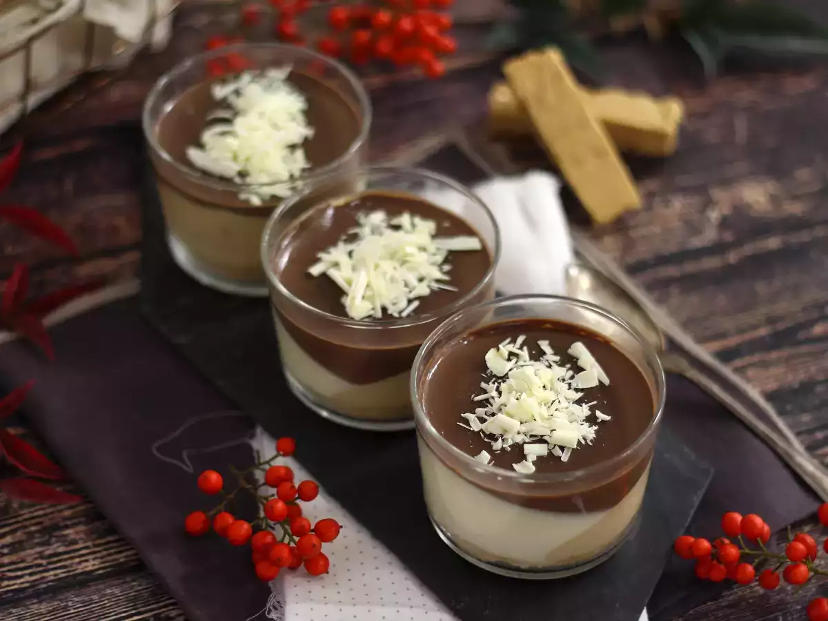 Små glas med choklad och nougat – enkelt recept - foto 3