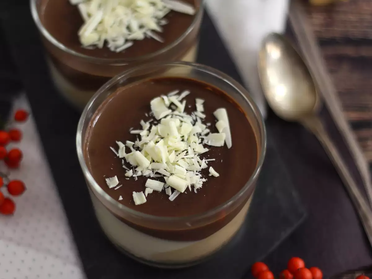 Små glas med choklad och nougat – enkelt recept - foto 4