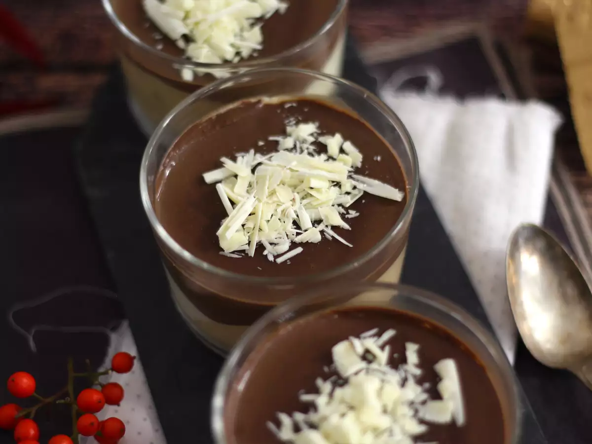 Små glas med choklad och nougat – enkelt recept - foto 5