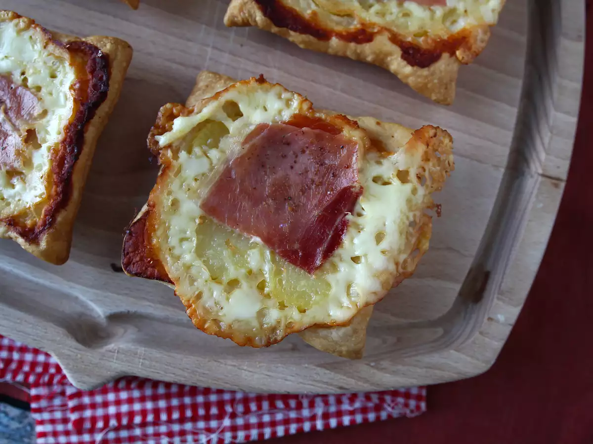Små tarte tatin med racletteost – portionsbitar - foto 3