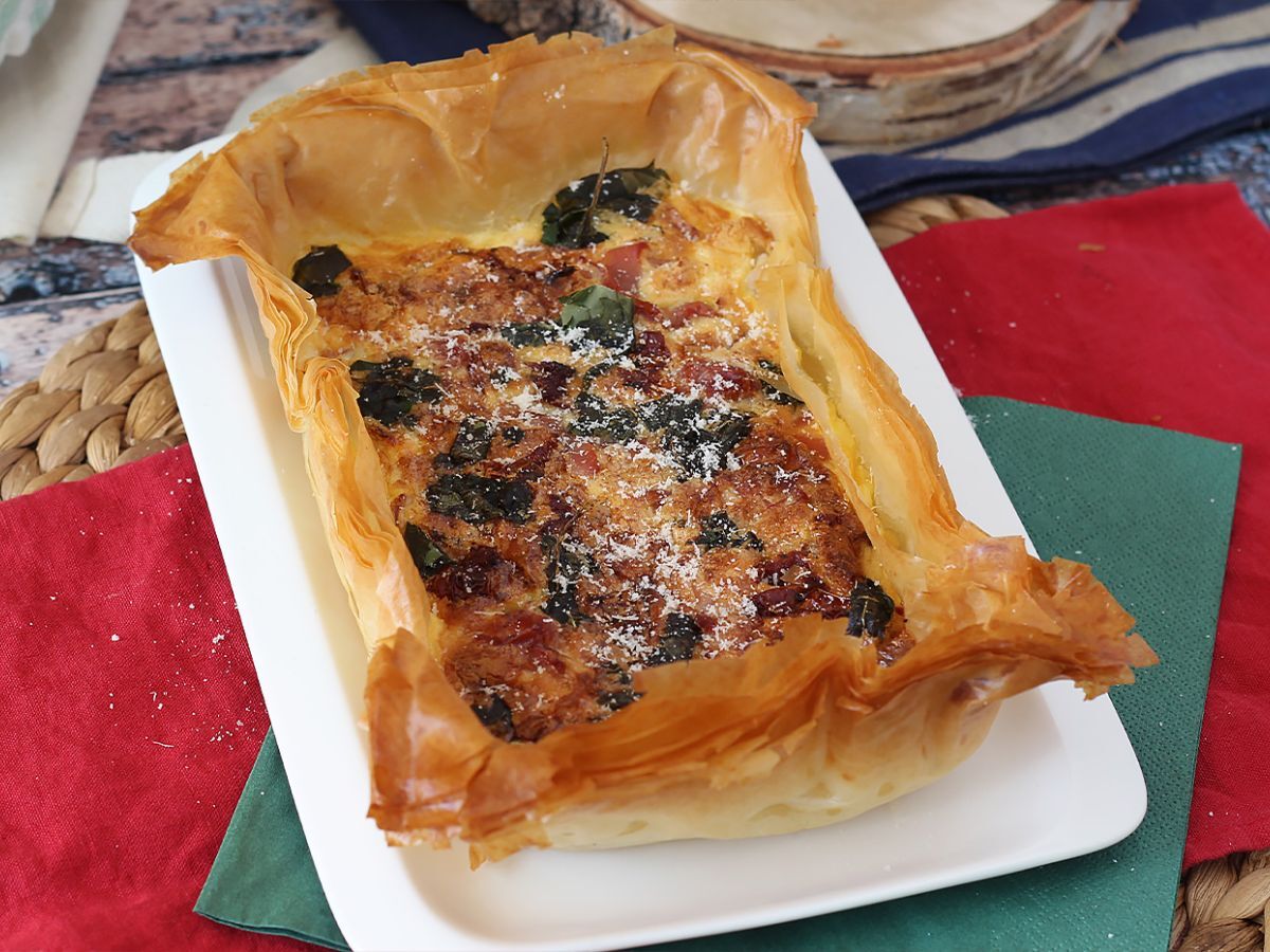 Snabb italiensk filo-tårta