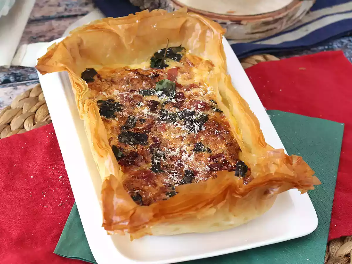 Snabb italiensk filo-tårta