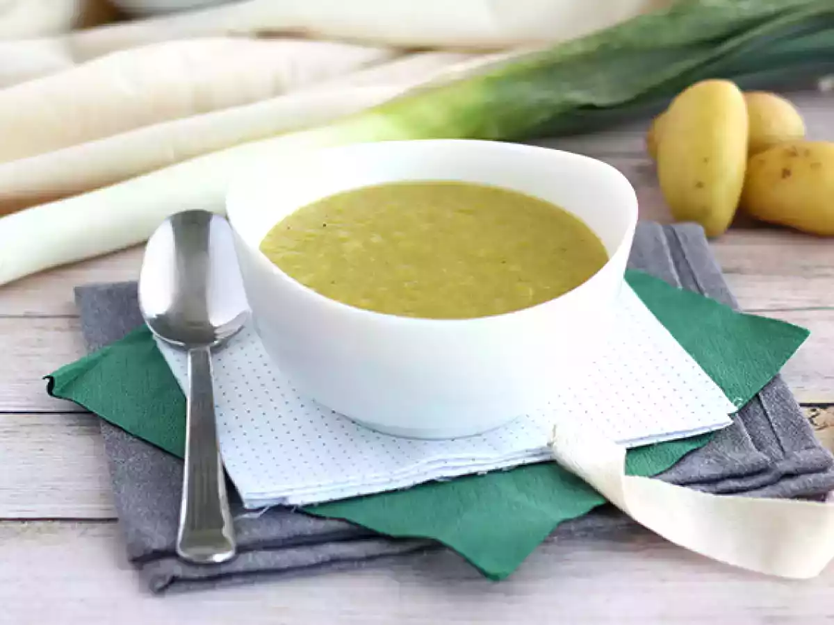 Snabb och enkel purjolöks- och potatissoppa