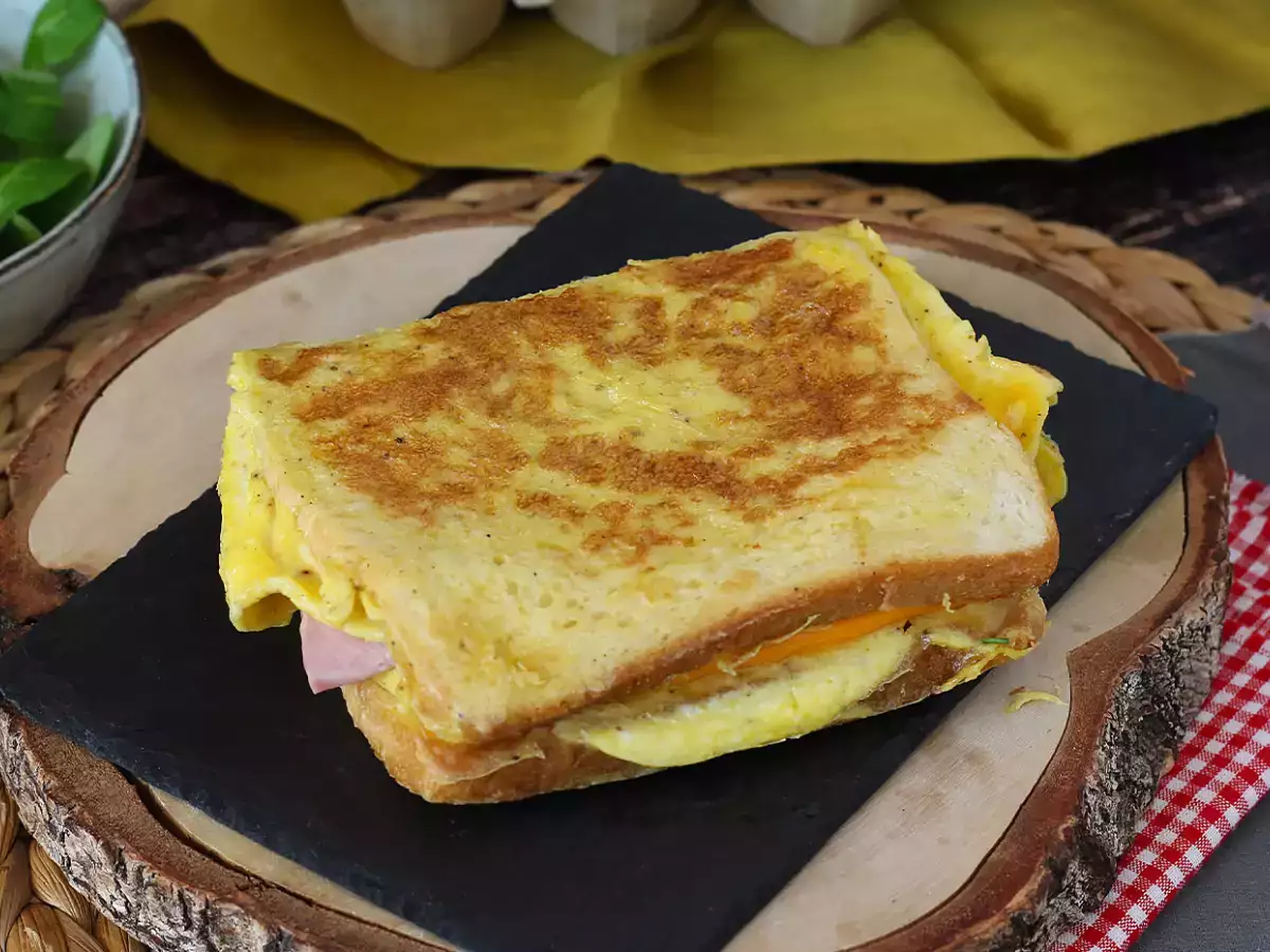 Snabb omelettmacka – French toast-omelettmacka – smart äggmacka - foto 2