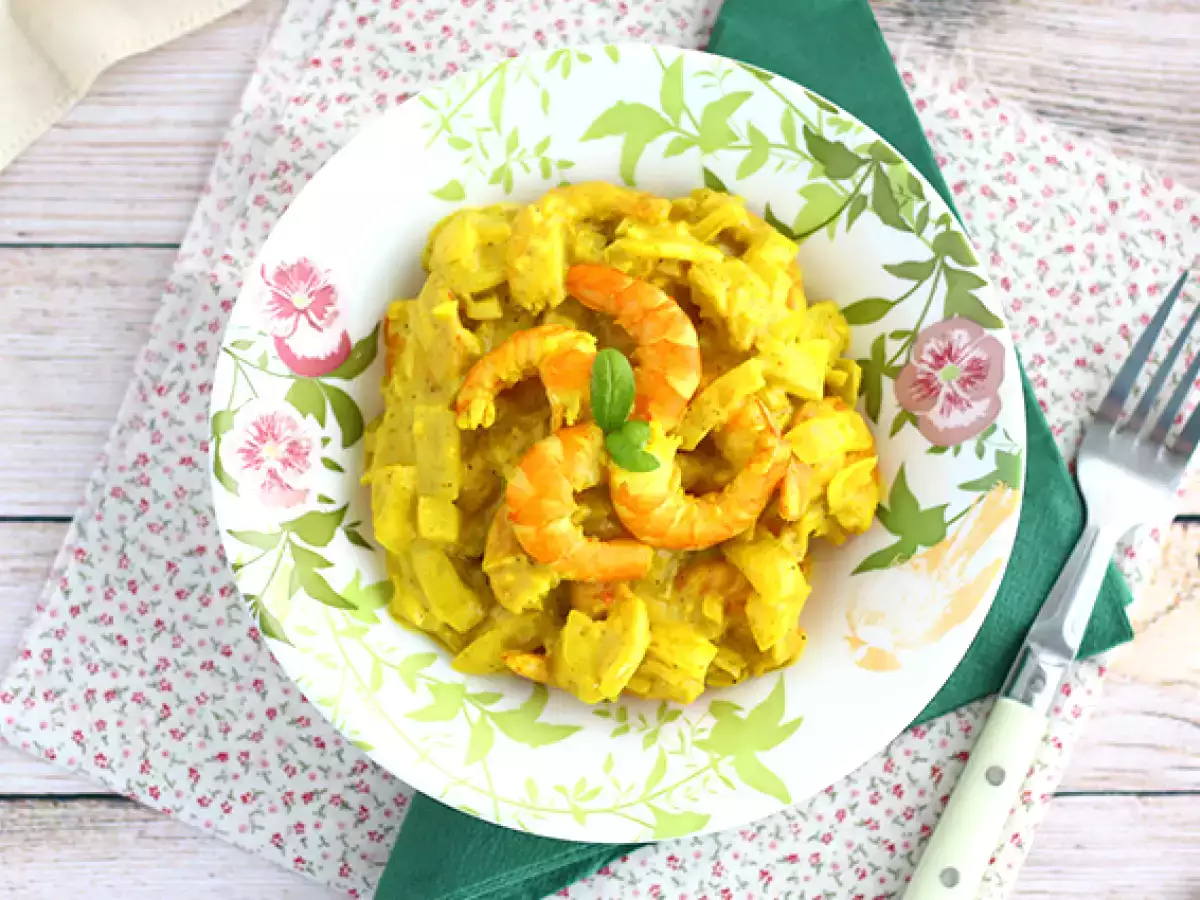Snabb räkcurry med kokosmjölk