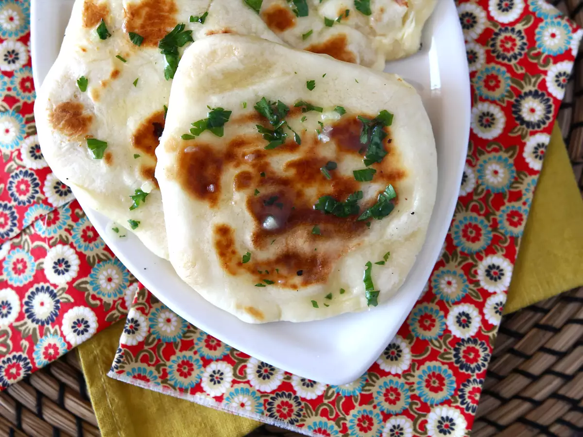 Snabba naanbröd med ost - foto 3