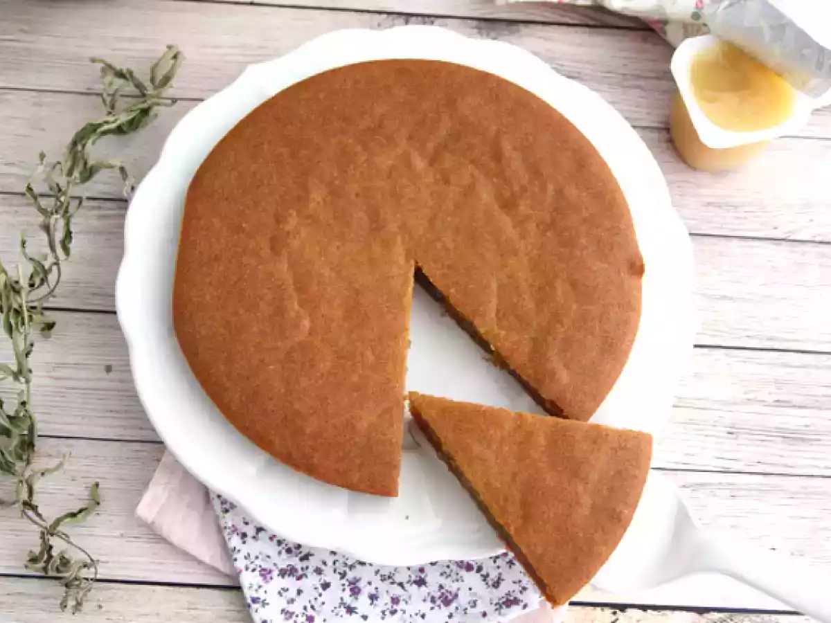 Sojayoghurtkaka med äppelmos (vegansk och glutenfri) - foto 4