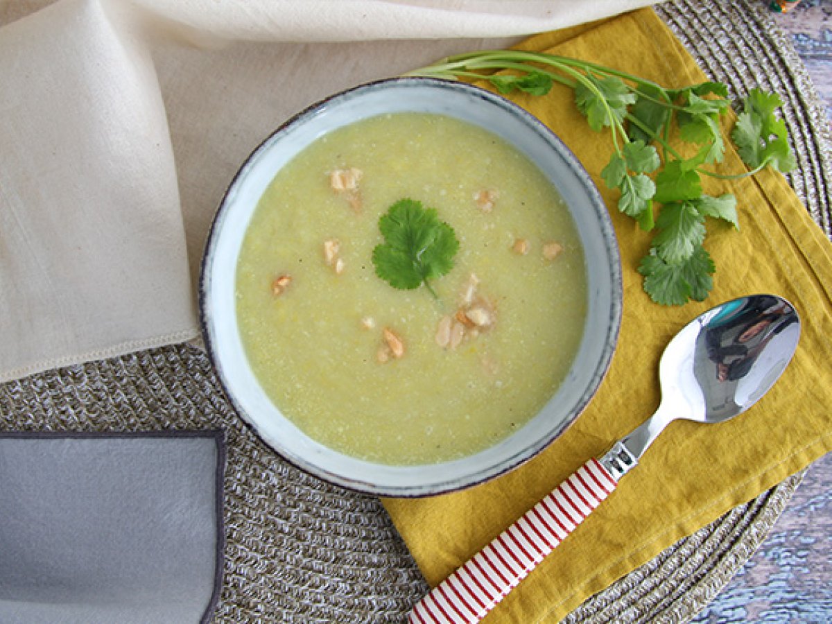 Soppa på purjolök, kokosmjölk och curry - foto 3