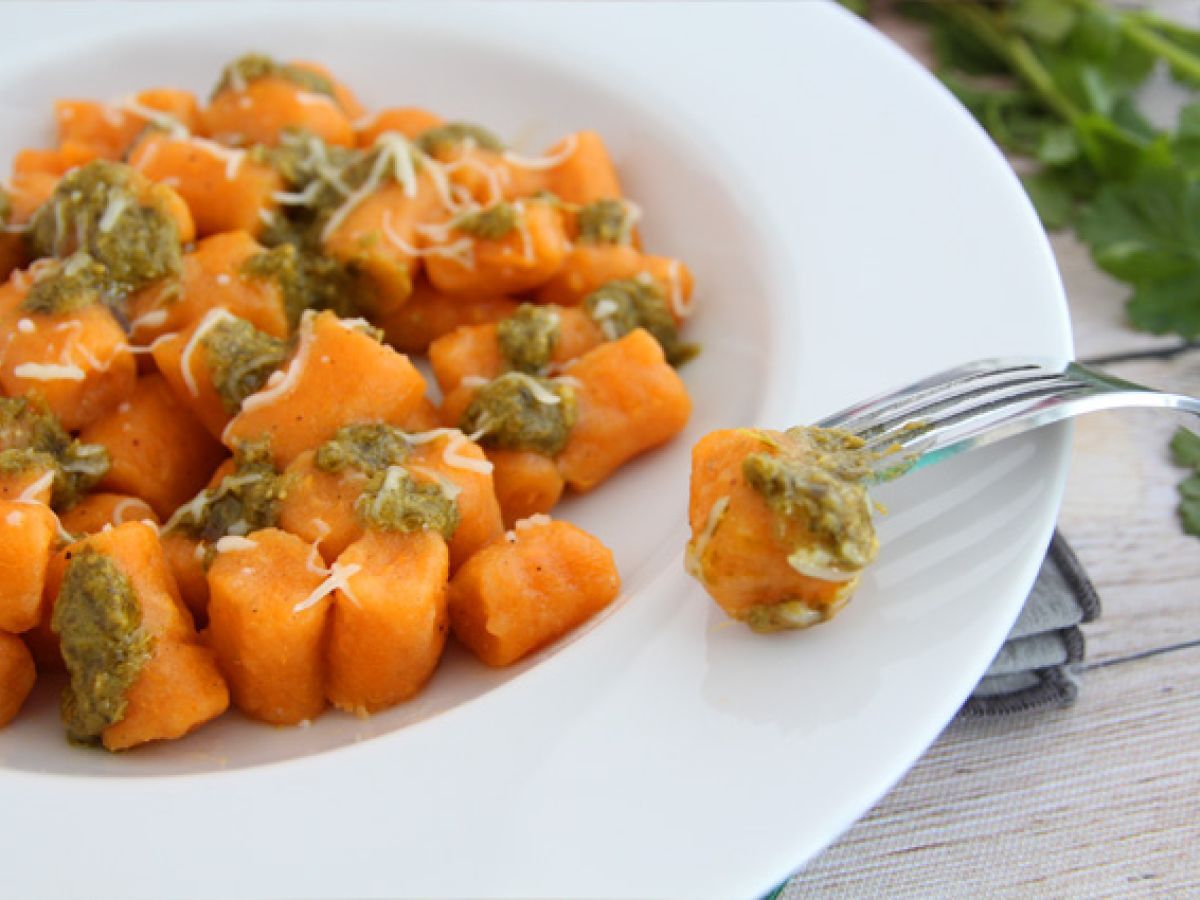 Sötpotatisgnocchi (enkel gnocchi)