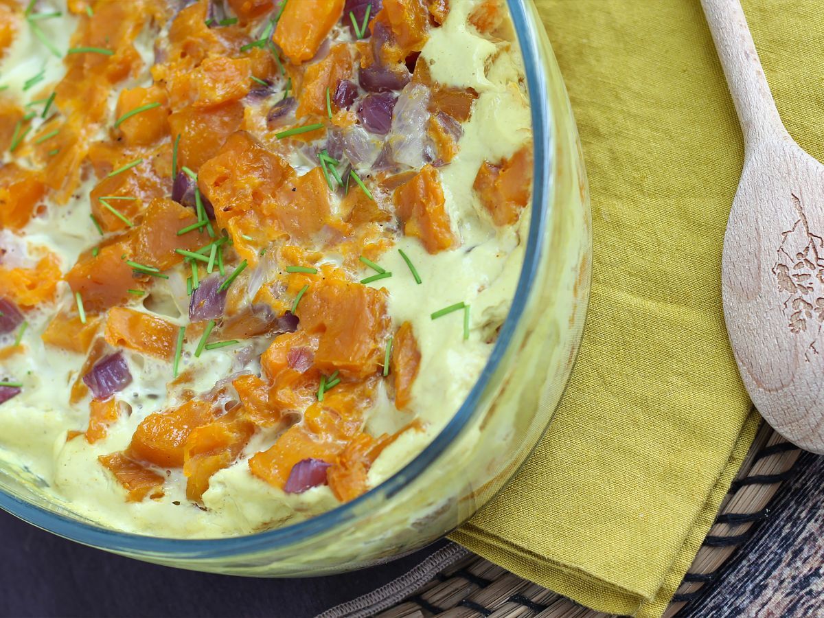 Sötpotatisgratäng med kokosmjölk och curry - foto 5