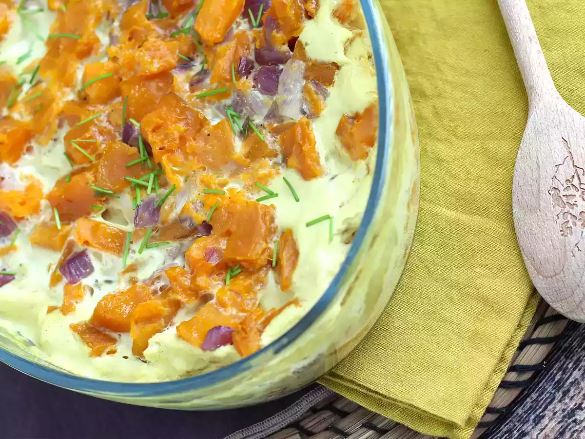 Sötpotatisgratäng med kokosmjölk och curry - foto 5