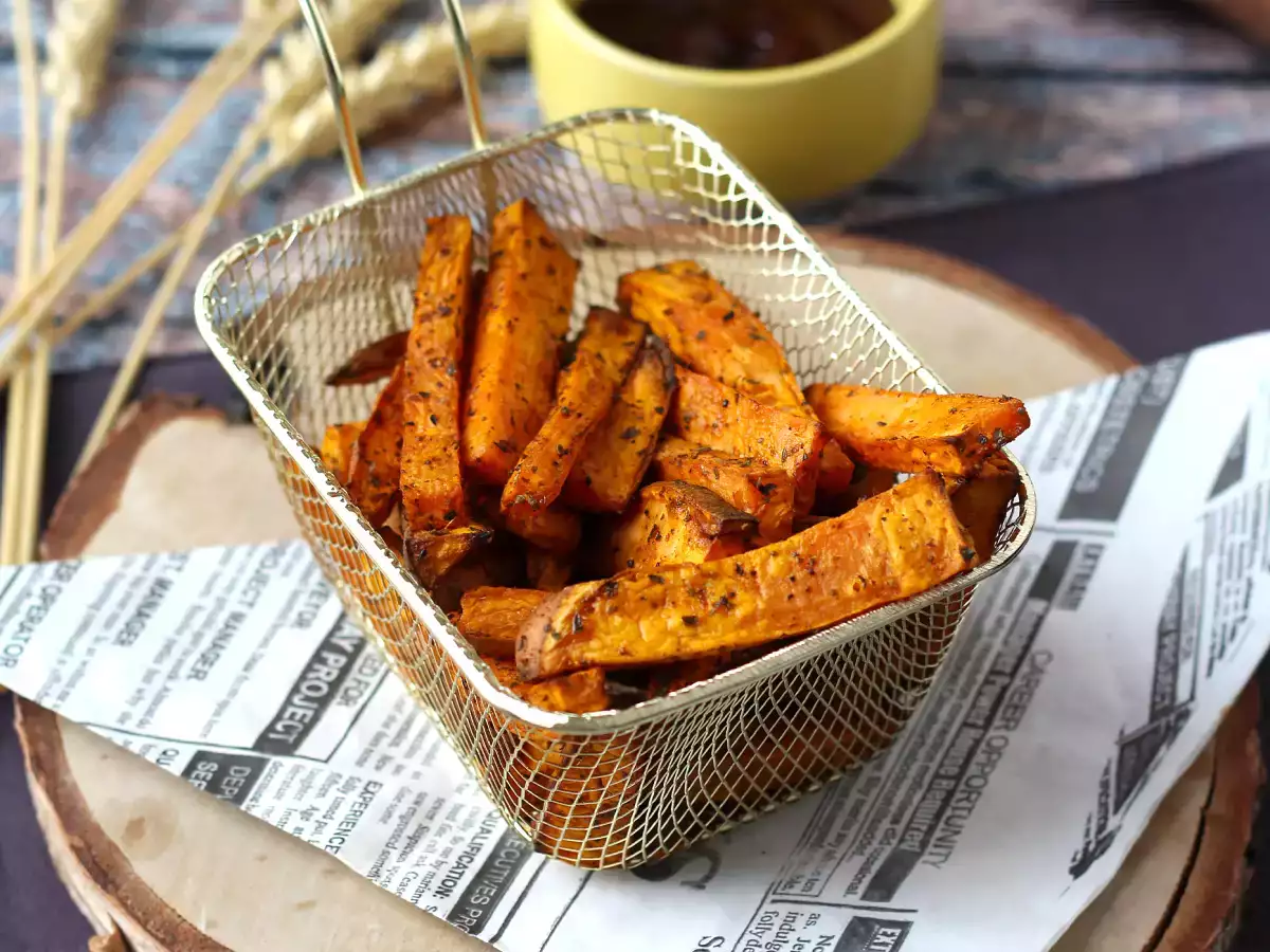 Sötpotatispommes i Air Fryer för ett krispigt och segt resultat! - foto 3