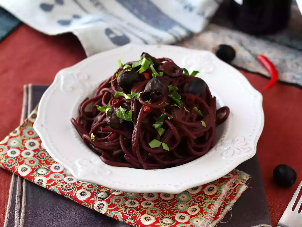 Spaghetti al fuoco di Bacco: rödvinspasta som ger något speciellt till bordet