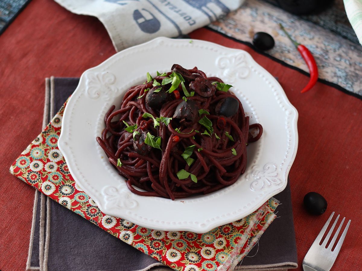 Spaghetti al fuoco di Bacco: rödvinspasta som ger något speciellt till bordet - foto 2