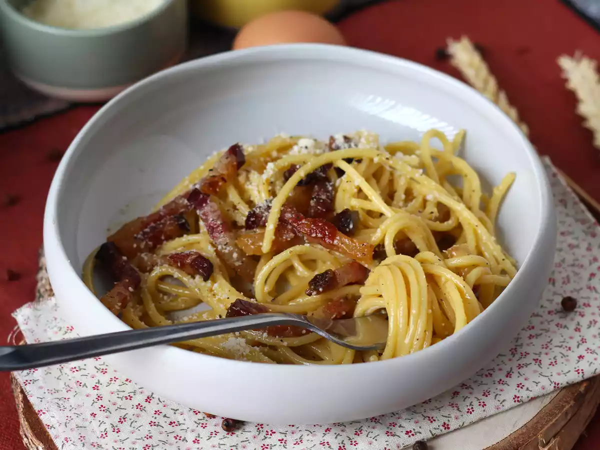 Spaghetti alla carbonara, det äkta italienska receptet! - foto 4