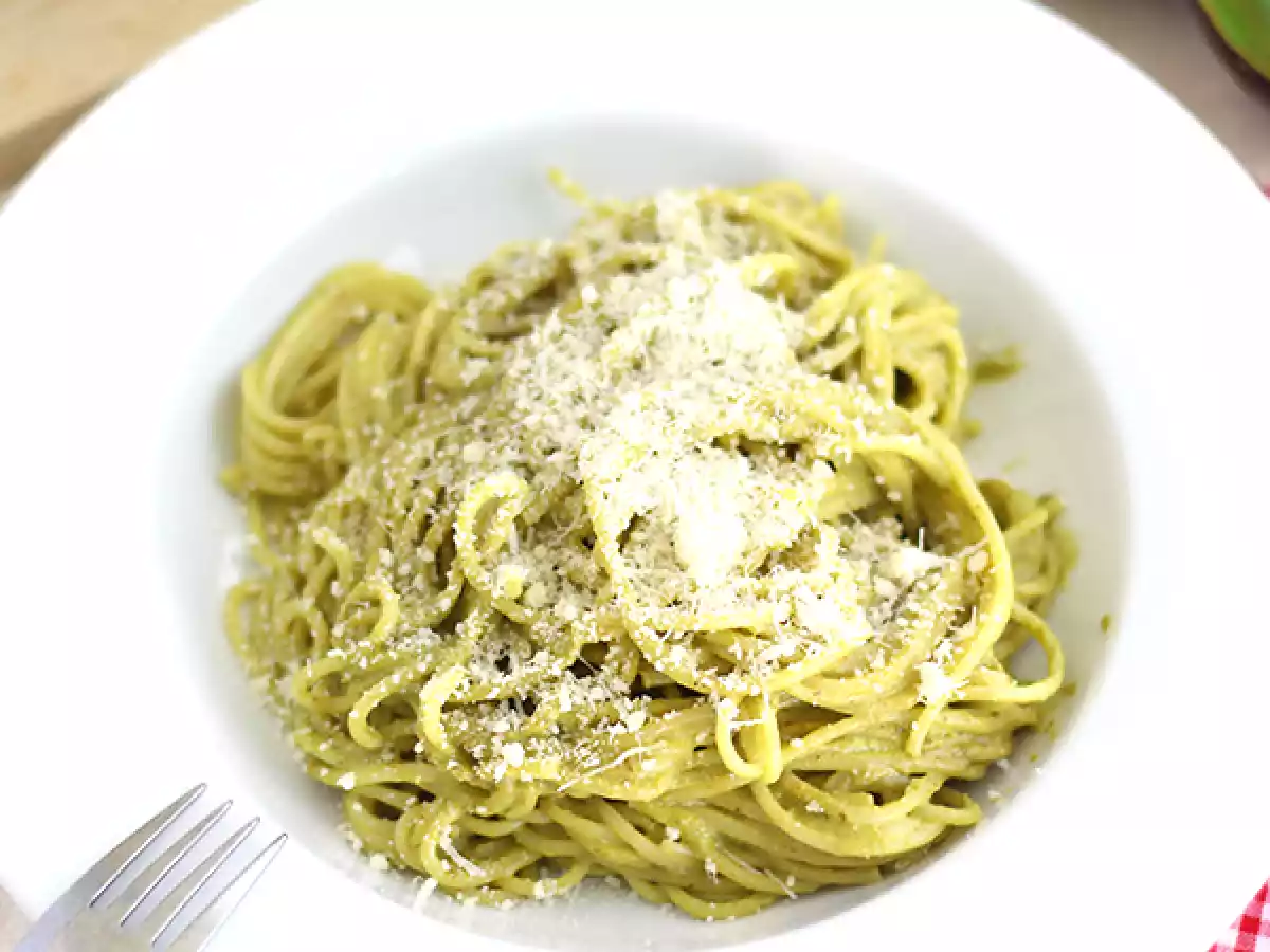 Spaghetti carbonara med avokado - foto 2