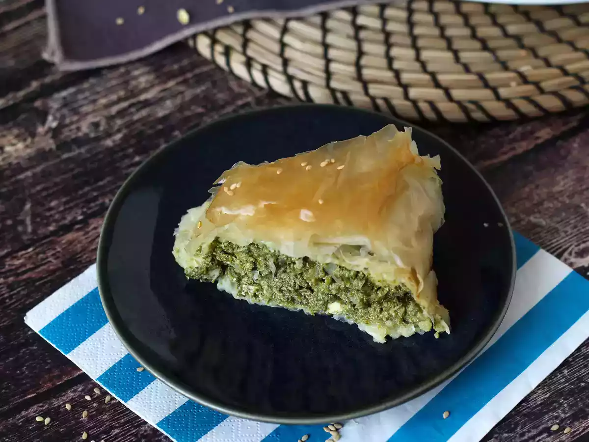 Spanakopita, den superenkla grekiska pajen med spenat och fetaost