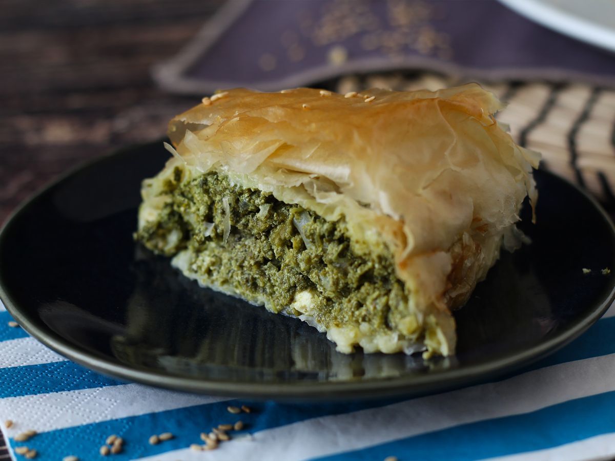 Spanakopita, den superenkla grekiska pajen med spenat och fetaost - foto 5