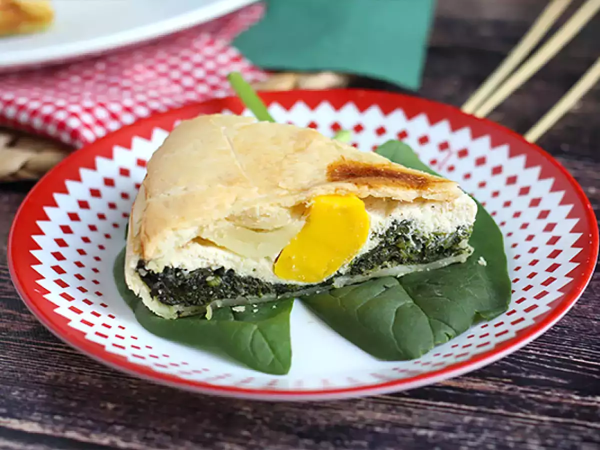 Spenat- och ricottapaj med ägg – italiensk Torta Pasqualina - foto 5