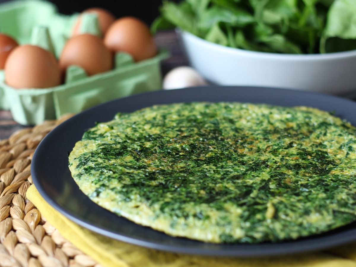 Spenatomelett, den enkla och goda vegetariska rätten