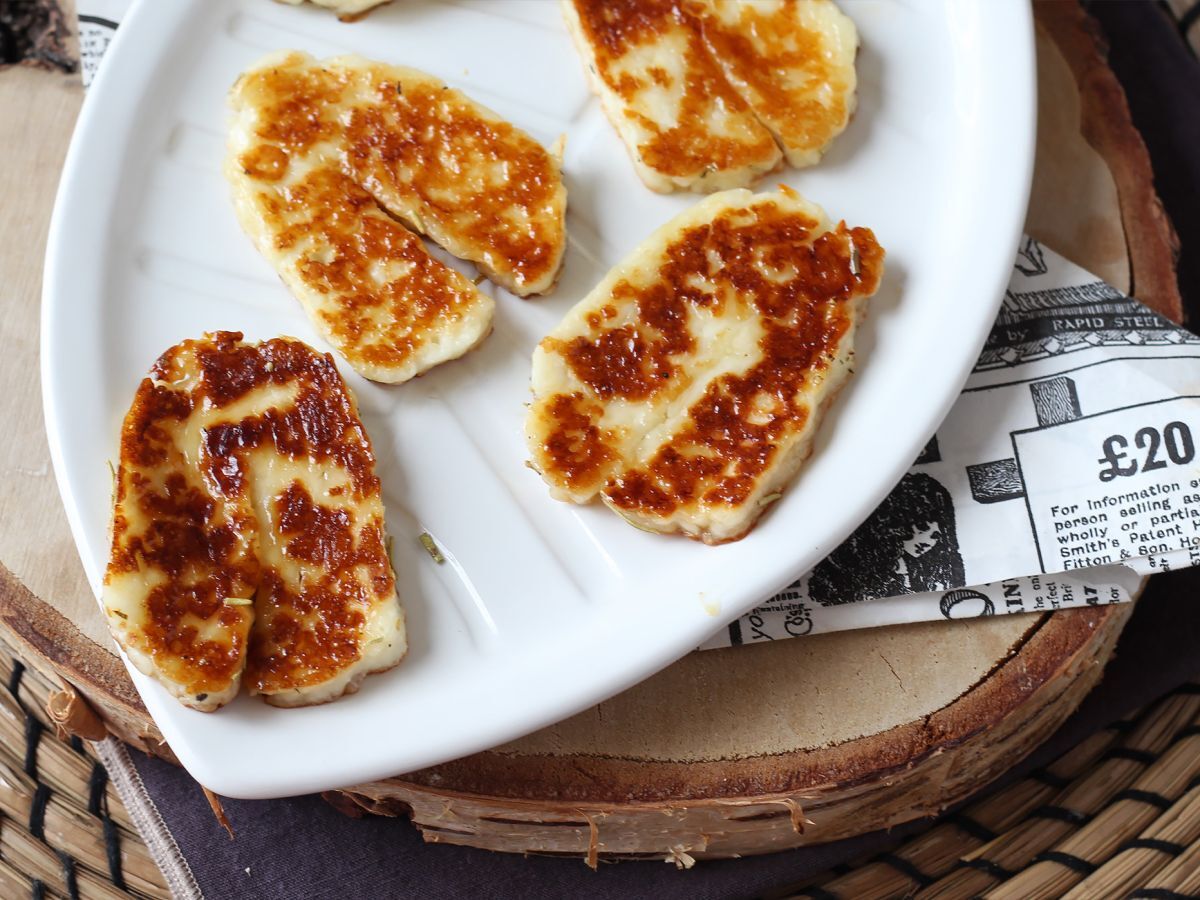 Stekt Halloumi med honung och rosmarin - foto 2