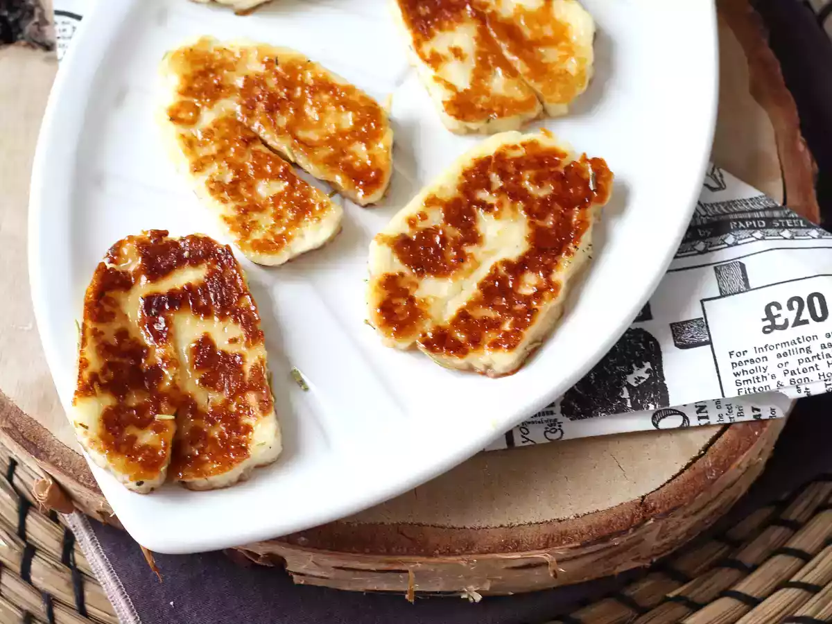 Stekt Halloumi med honung och rosmarin - foto 2