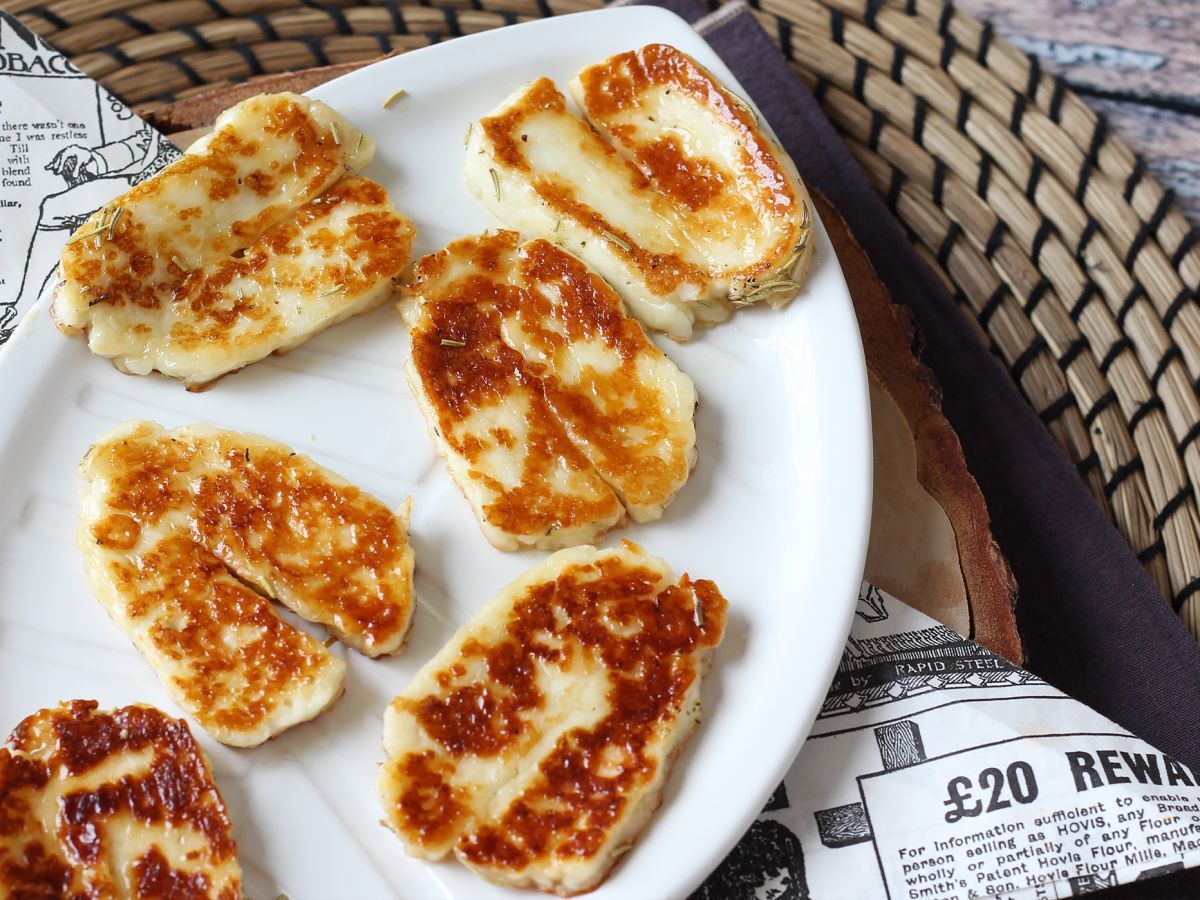 Stekt Halloumi med honung och rosmarin - foto 4