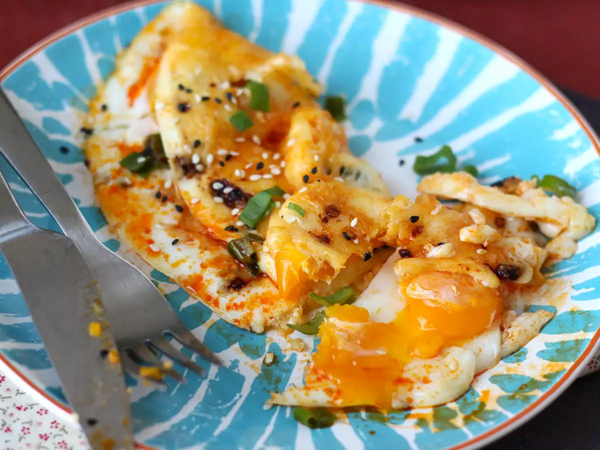 Stekta ägg med honung och mozzarella, den söta, salta och kryddiga expressfrukosten! - foto 6