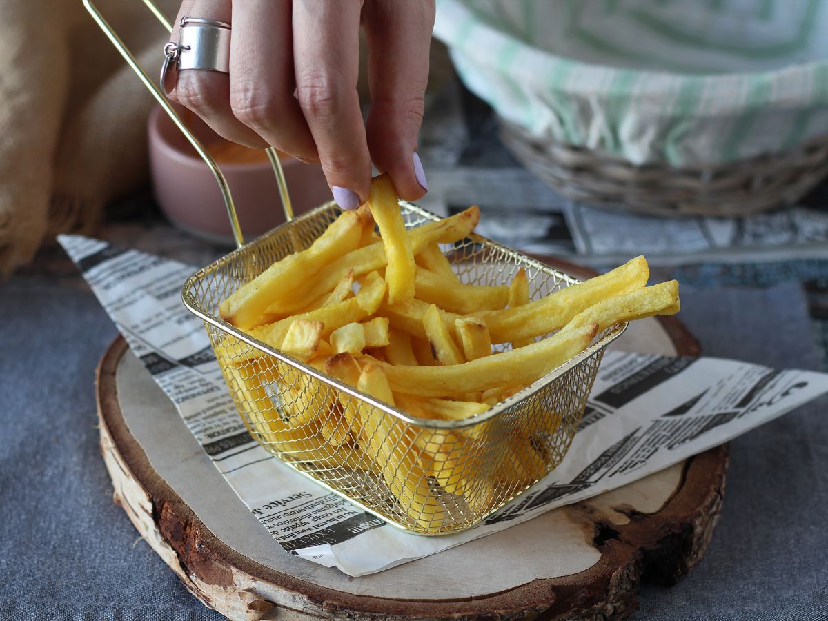 Superkrispiga frysta pommes frites i Air Fryer!