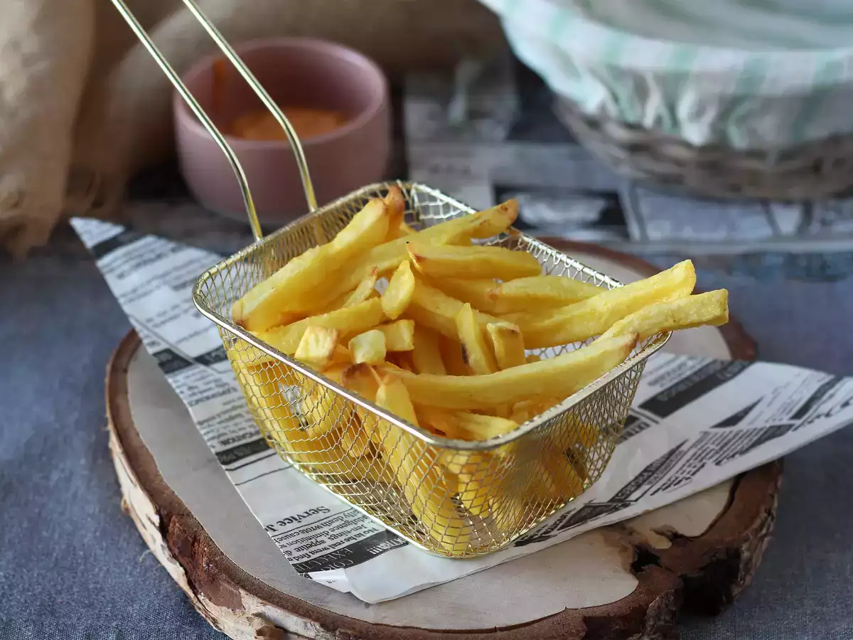 Superkrispiga frysta pommes frites i airfryer! - foto 4