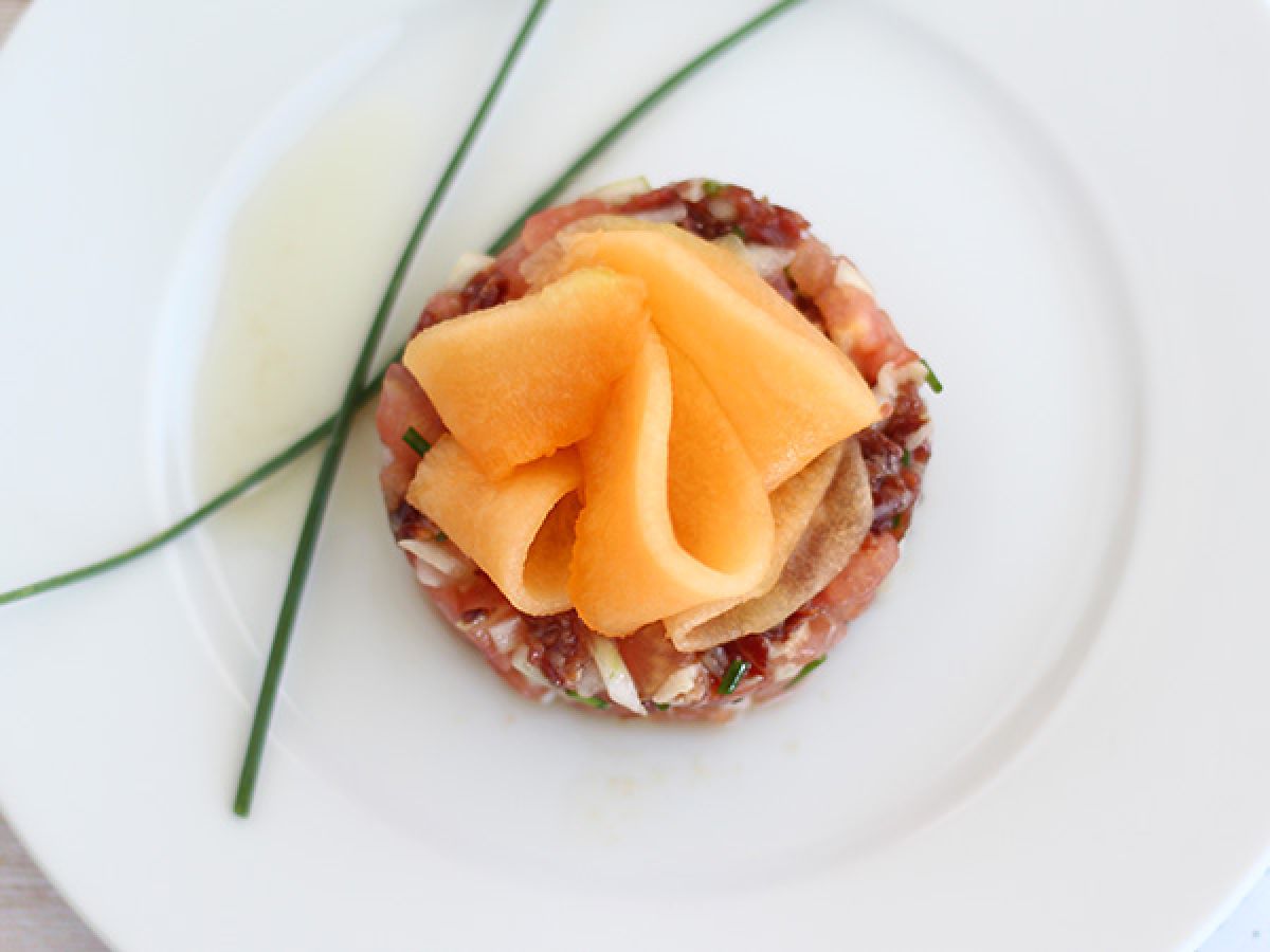 Tartare av skinka, melon och tomat - foto 2