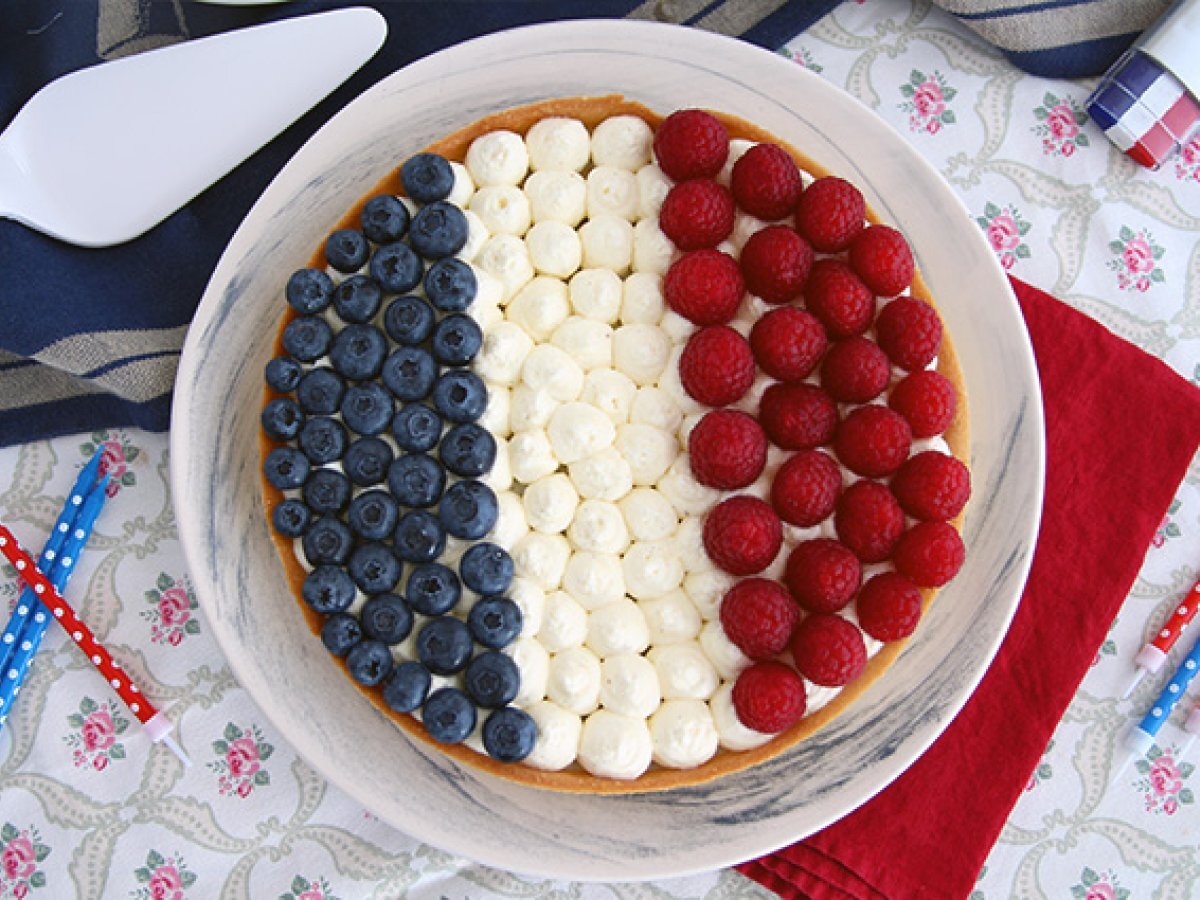 Tarte i Frankrikes färger