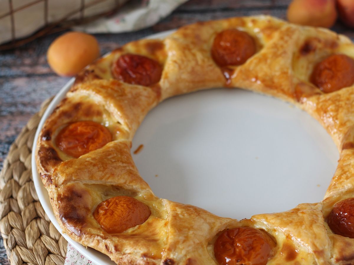 Tarte oranaise - Smördeg, vaniljsås och aprikoser - foto 2