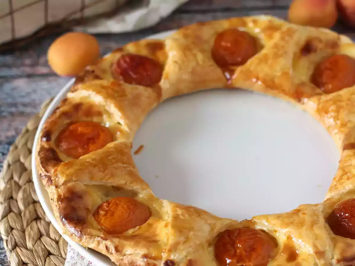 Tarte oranaise - Smördeg, vaniljsås och aprikoser - foto 2