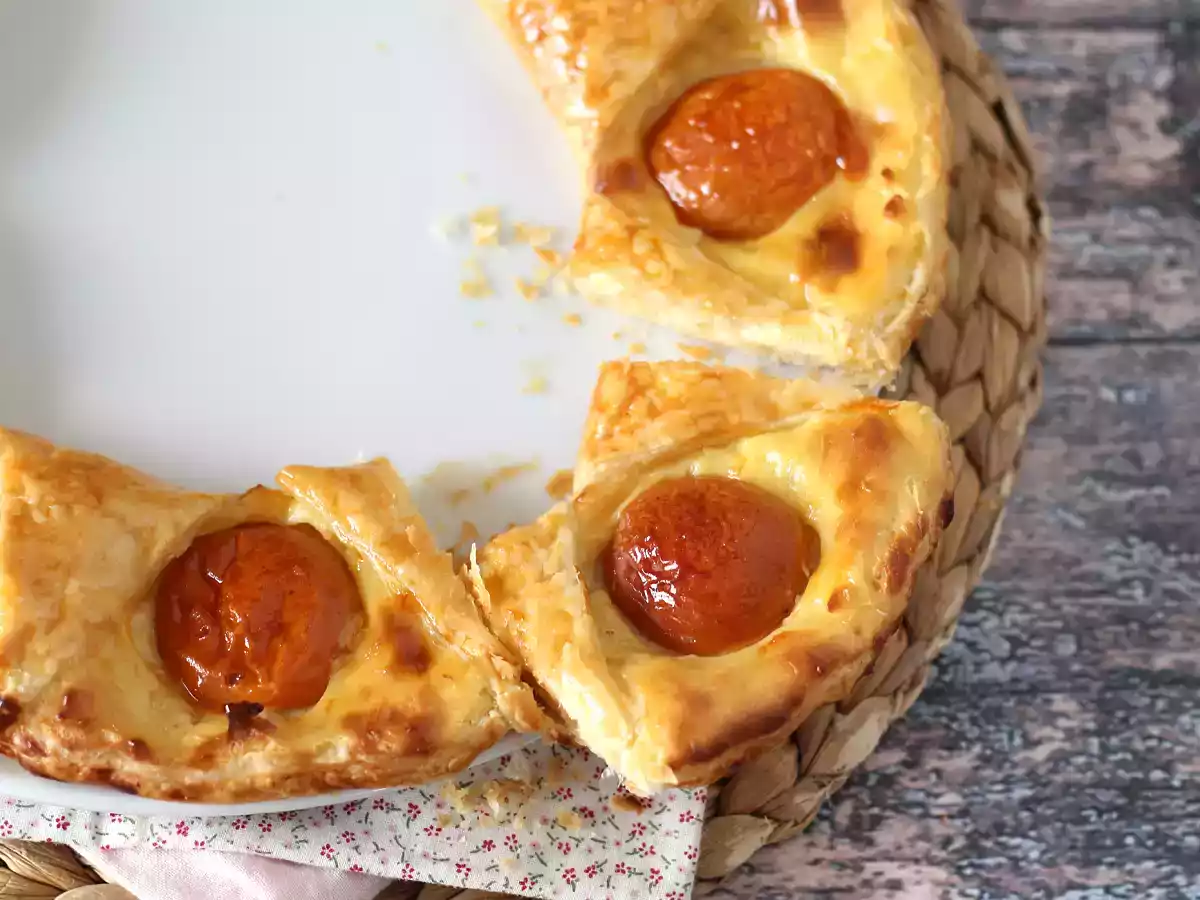Tarte oranaise - Smördeg, vaniljsås och aprikoser - foto 4