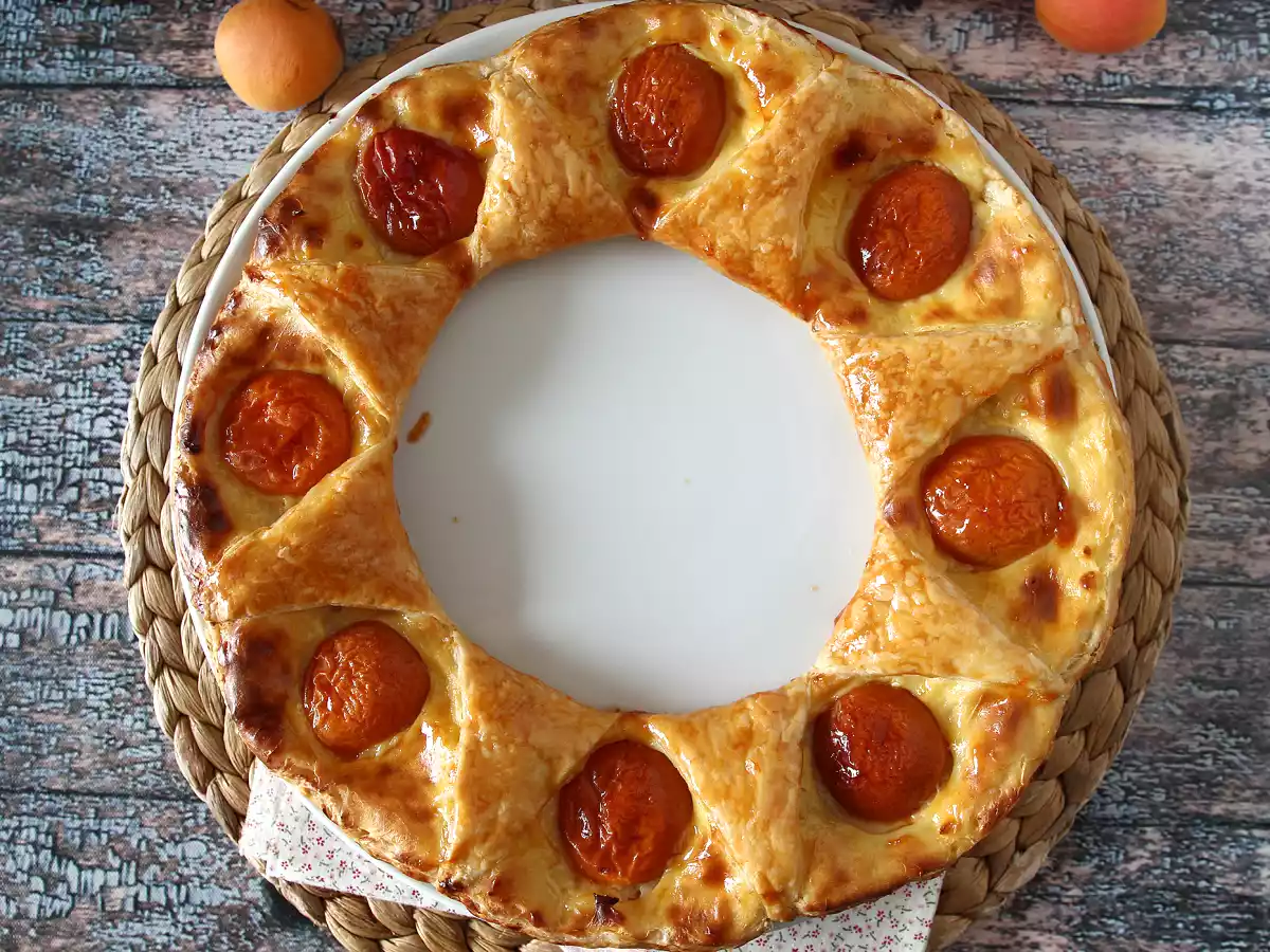 Tarte oranaise - Smördeg, vaniljsås och aprikoser - foto 5