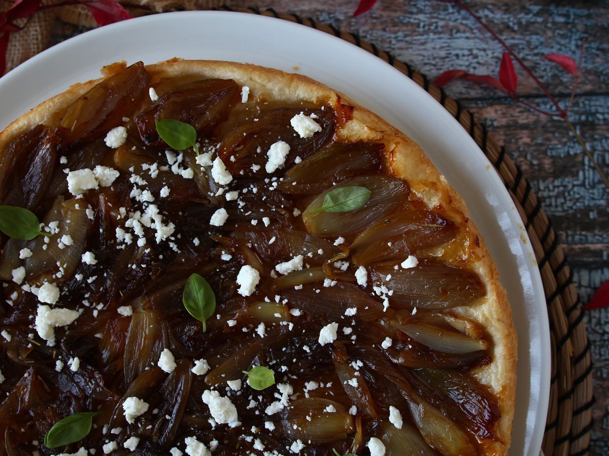 Tarte tatin med schalottenlök och fetaost, den oemotståndliga salta varianten! - foto 7