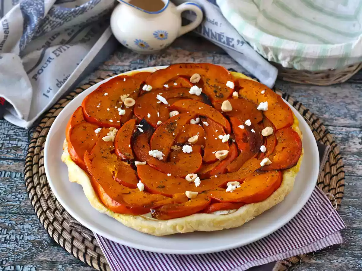 Tatin av pumpa med getost och honung - foto 2