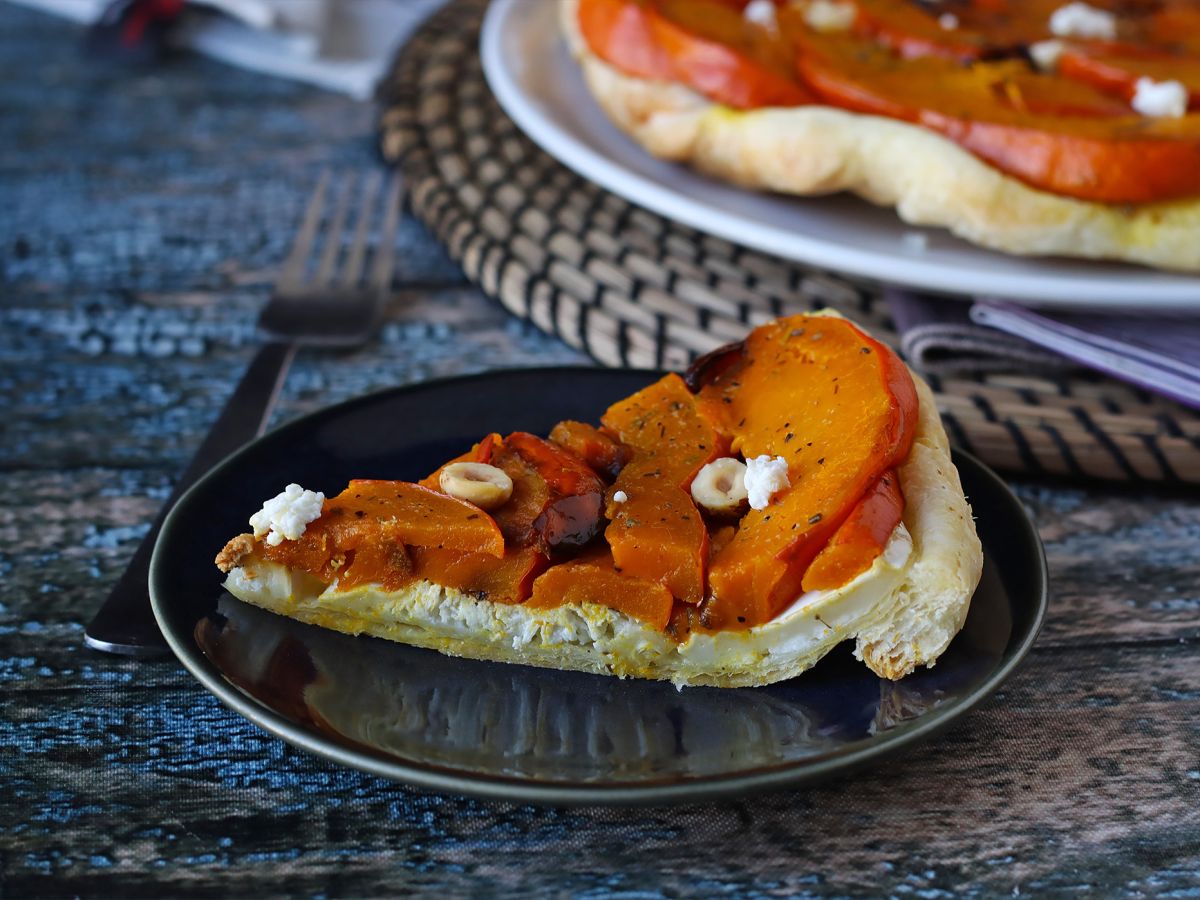Tatin av pumpa med getost och honung - foto 3