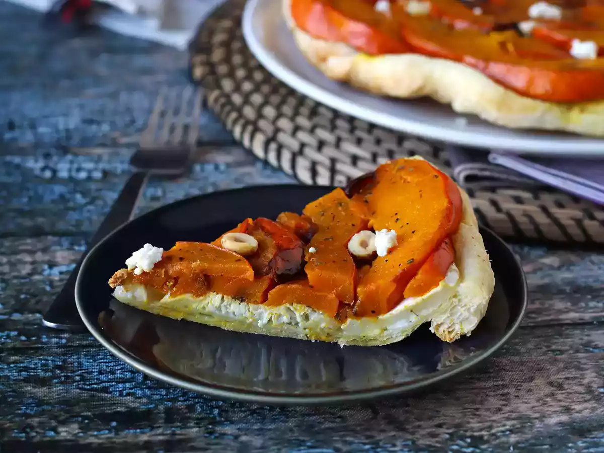 Tatin av pumpa med getost och honung - foto 3