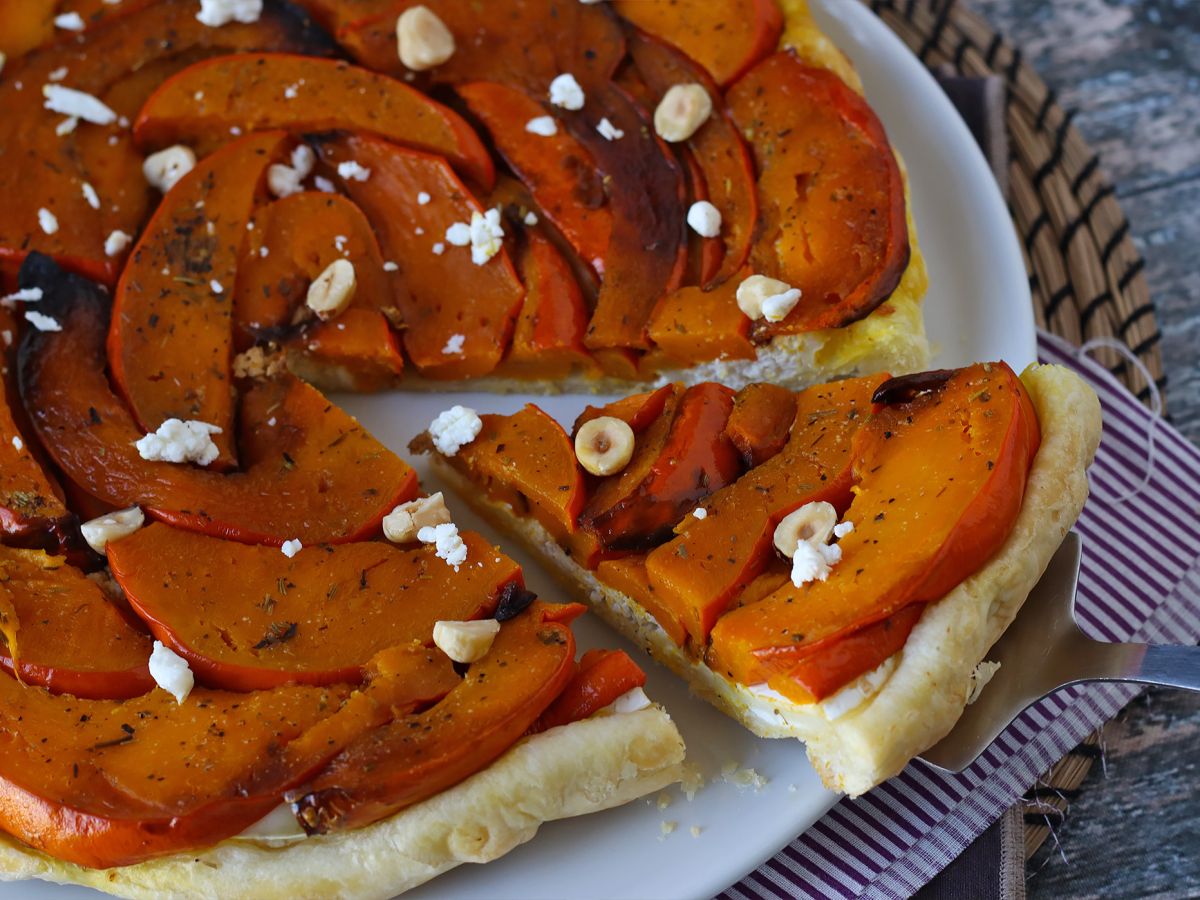 Tatin av pumpa med getost och honung - foto 4