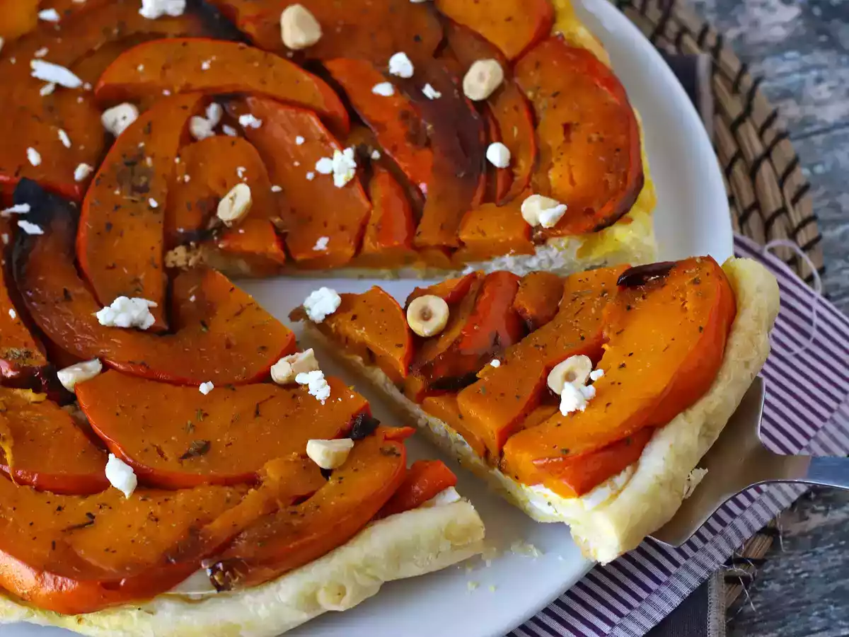 Tatin av pumpa med getost och honung - foto 4