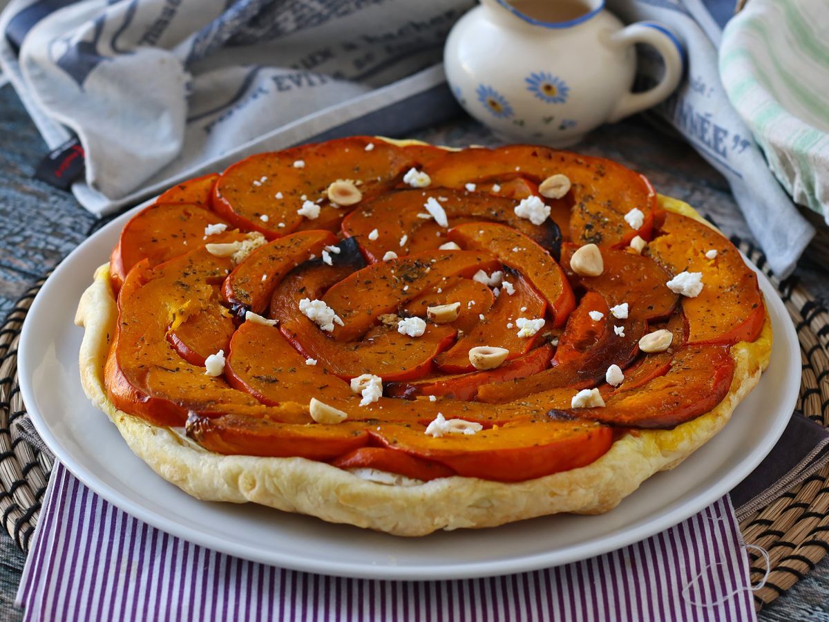 Tatin av pumpa med getost och honung - foto 5