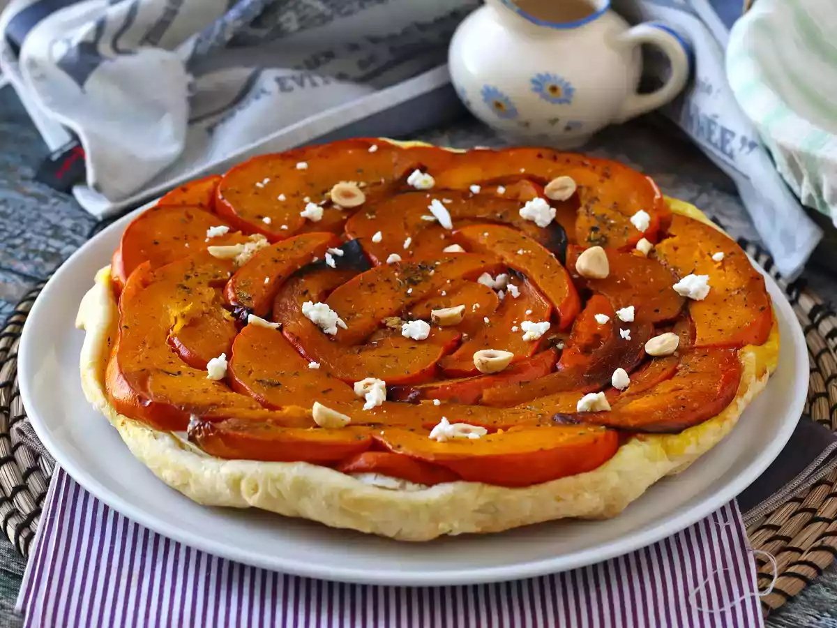 Tatin av pumpa med getost och honung - foto 5