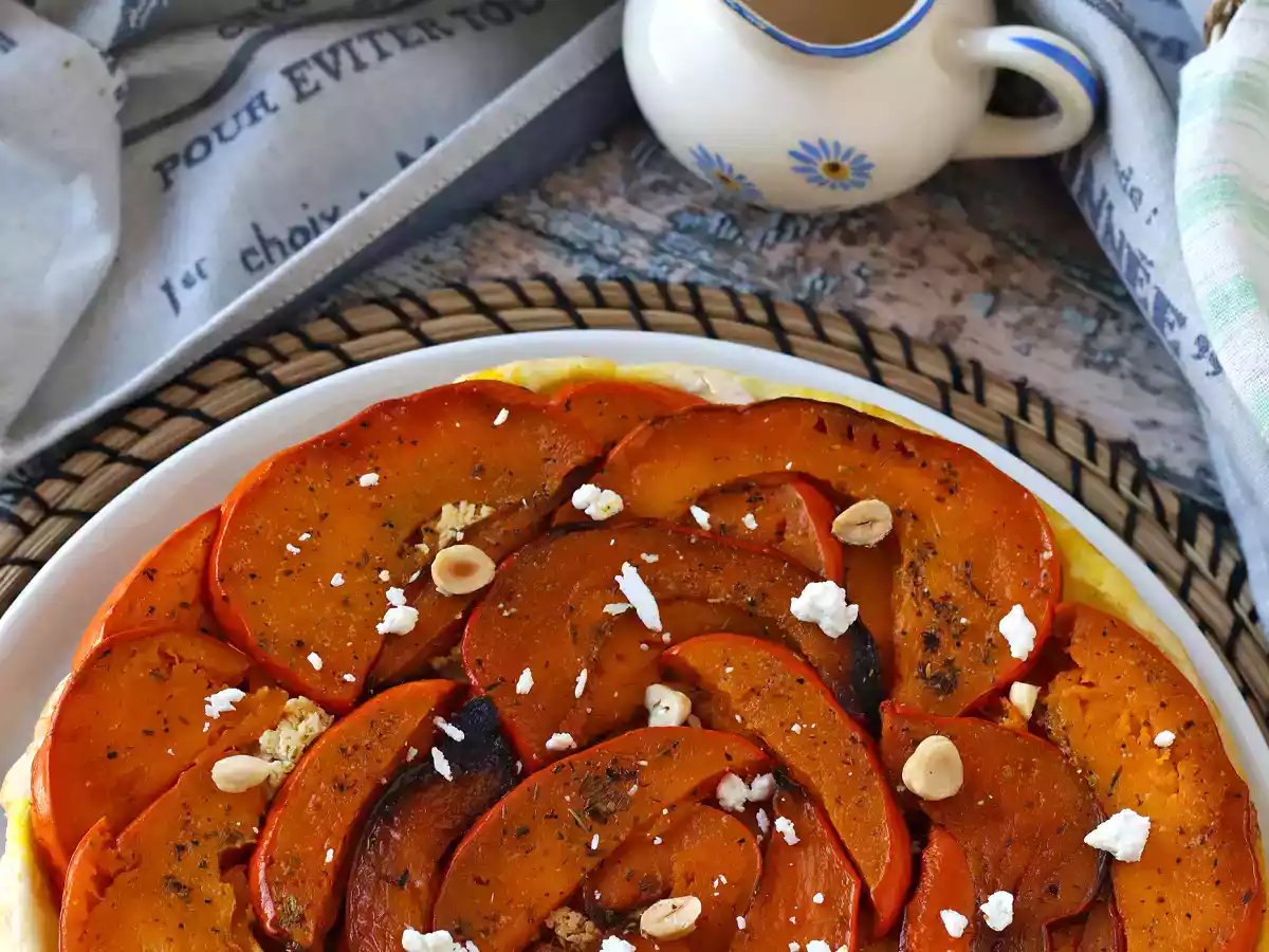 Tatin av pumpa med getost och honung - foto 7