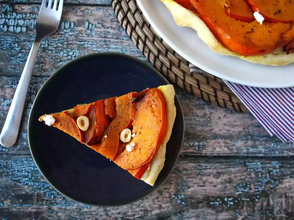 Tatin av pumpa med getost och honung - foto 8