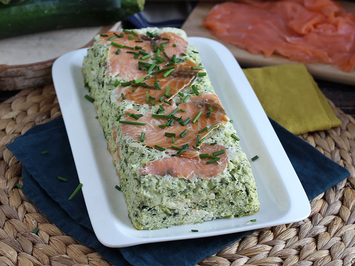 Terrin av zucchini och rökt lax - foto 5