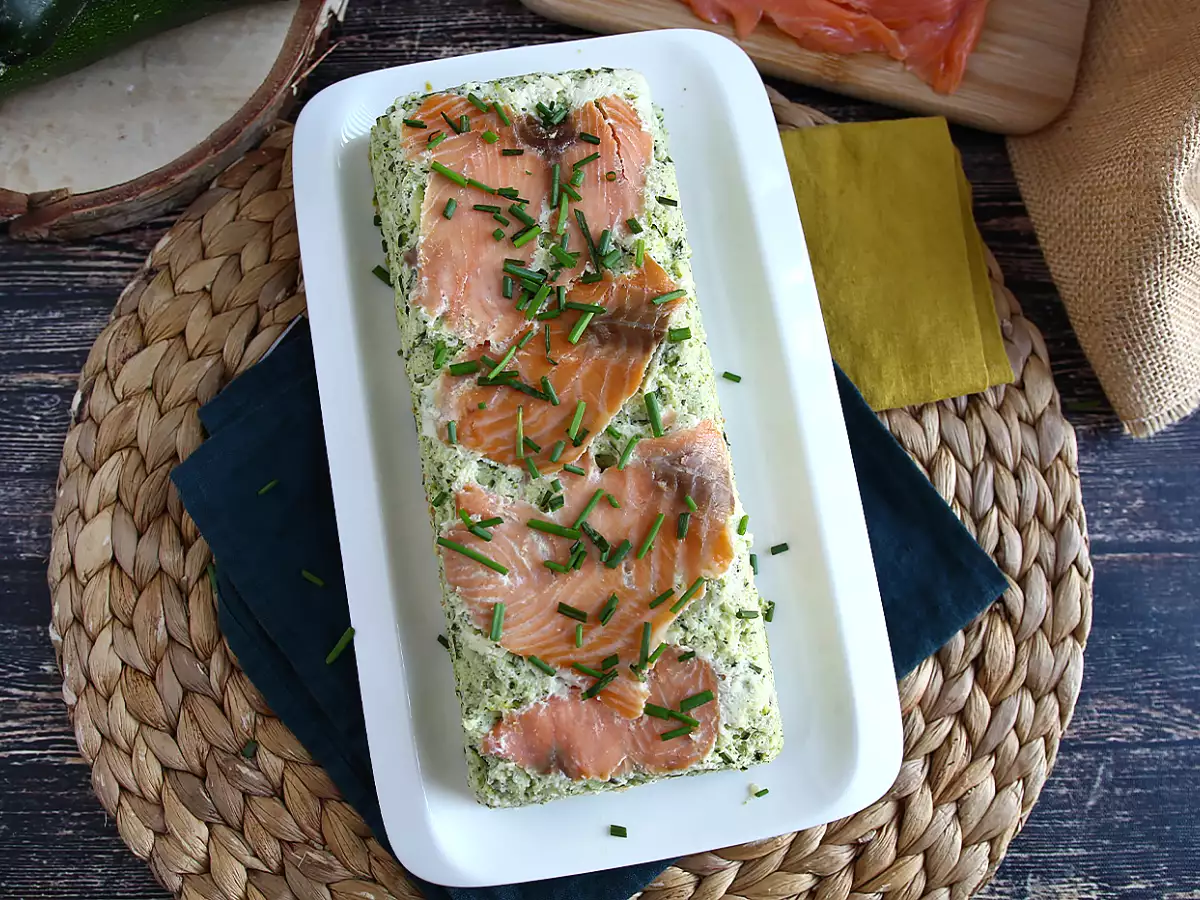 Terrin med zucchini och rökt lax - foto 2